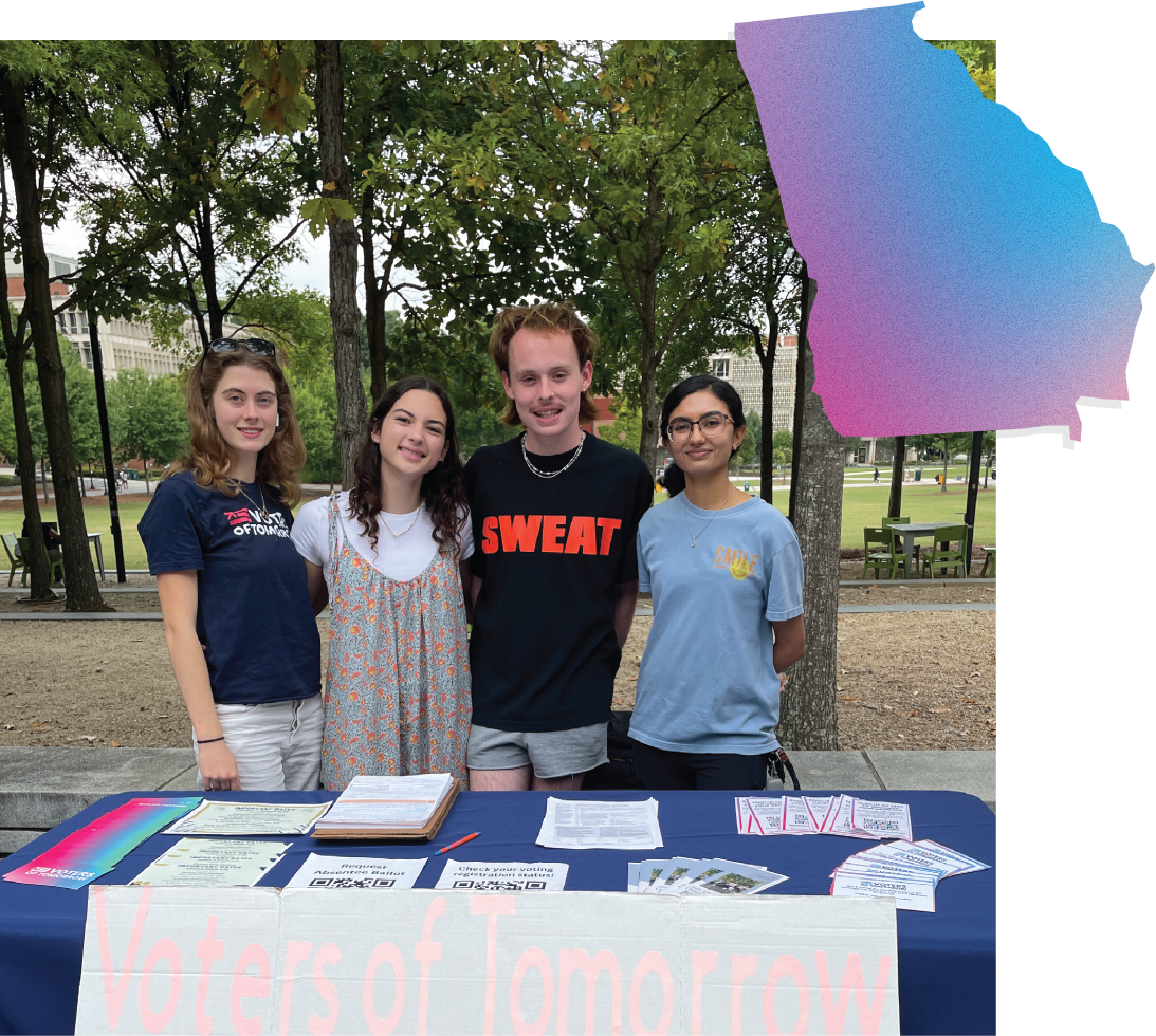 Voters of Tomorrow Georgia leads a voter registration drive